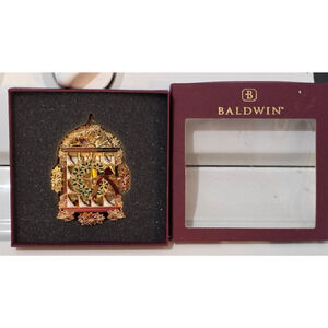 Baldwin Brass 2 3/4" Ornament Christmas Window 77015.010 In box